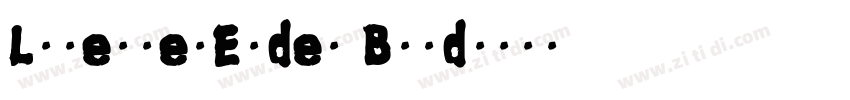 LunettesEnde3 Bold字体转换